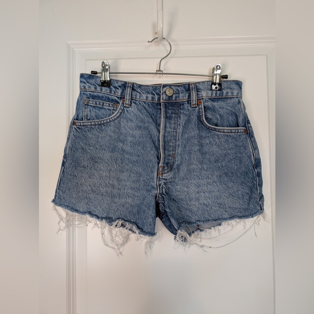 Reformation Charlie High Rise Jean Shorts Size 25